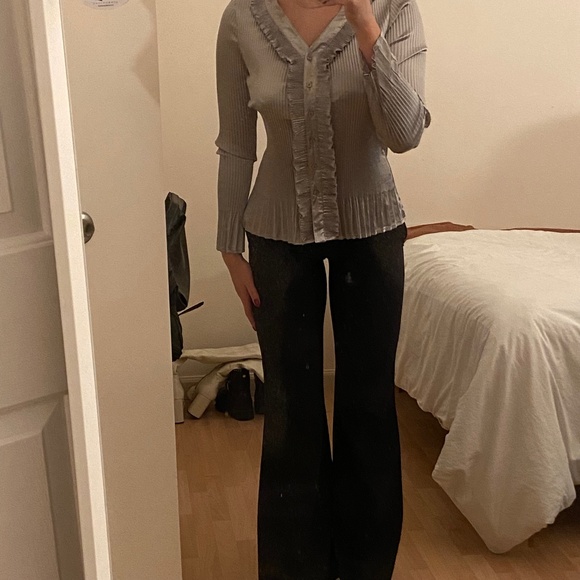 shiny top/blouse - Picture 1 of 2